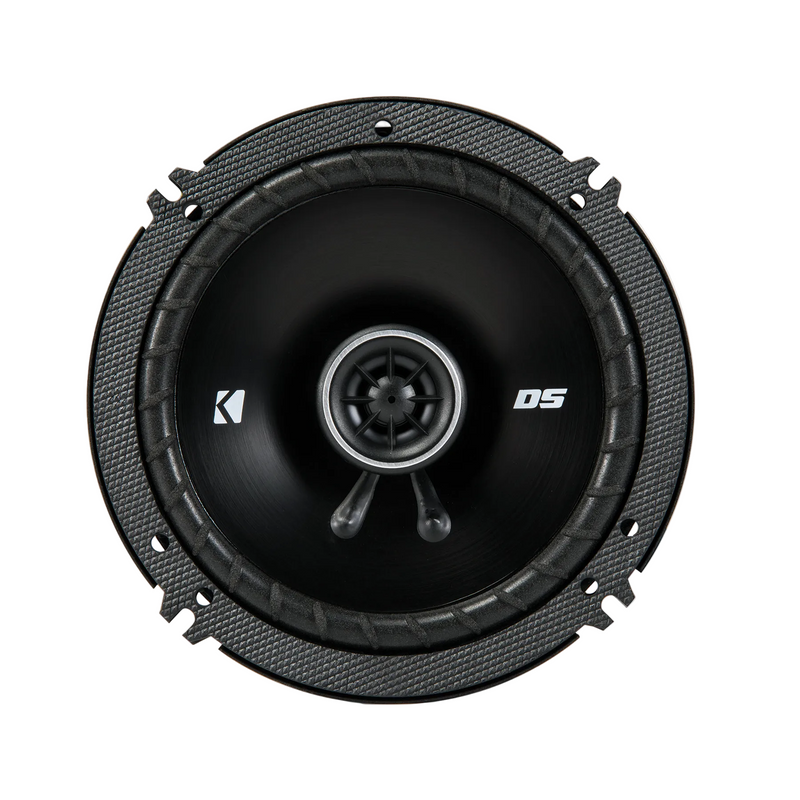 43DSC6504 KICKER DS Series 6.5" Coaxial 2 Way Speakers Factory Upgrade 60W RMS 240W Peak 4 Ohm Car Audio (Pair)
