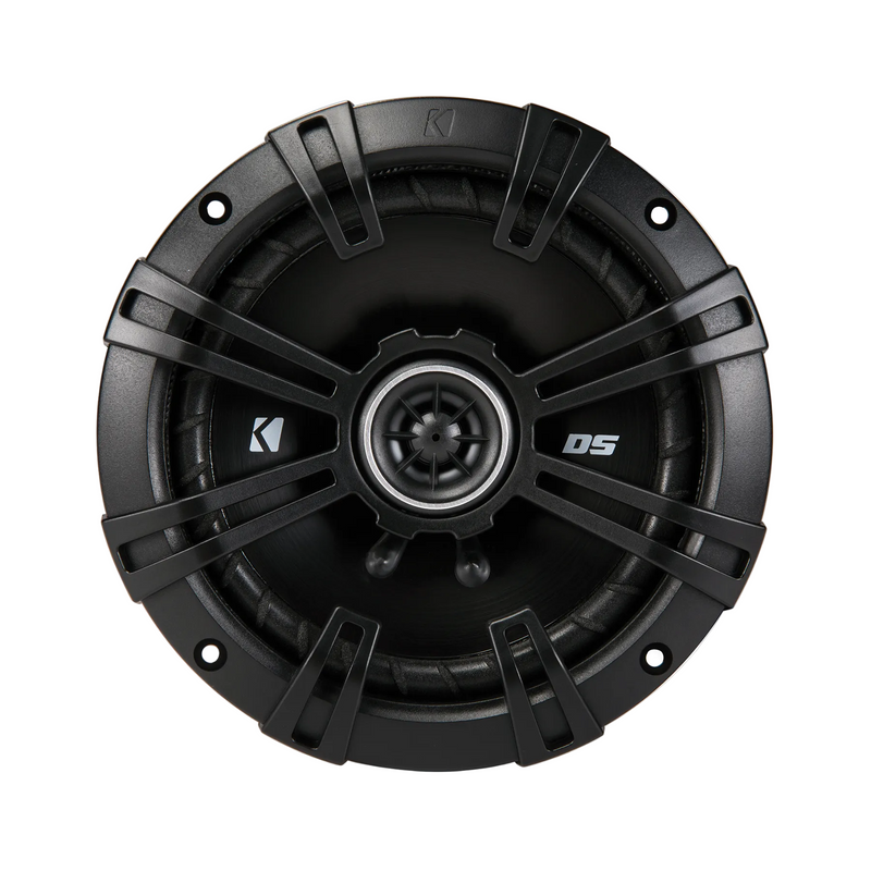 43DSC6504 KICKER DS Series 6.5" Coaxial 2 Way Speakers Factory Upgrade 60W RMS 240W Peak 4 Ohm Car Audio (Pair)
