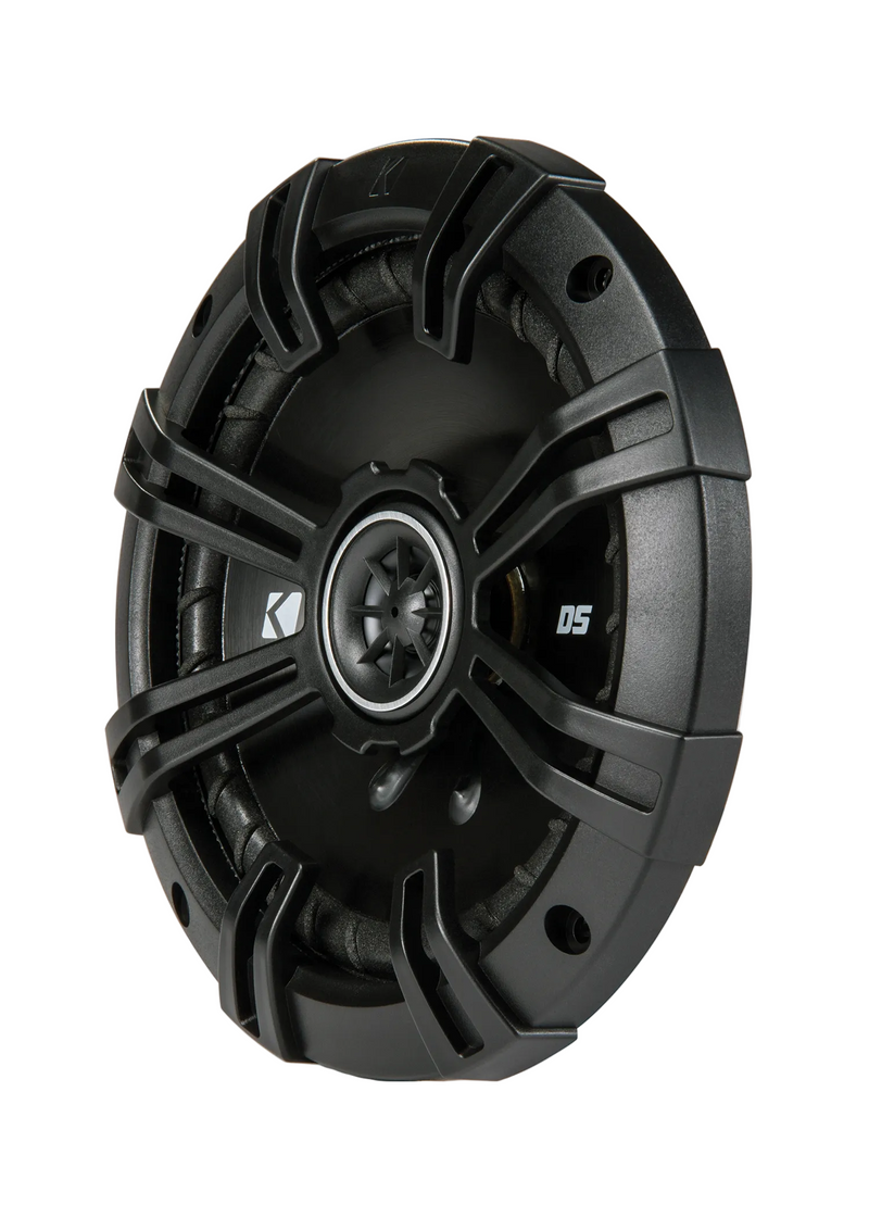 43DSC6504 KICKER DS Series 6.5" Coaxial 2 Way Speakers Factory Upgrade 60W RMS 240W Peak 4 Ohm Car Audio (Pair)