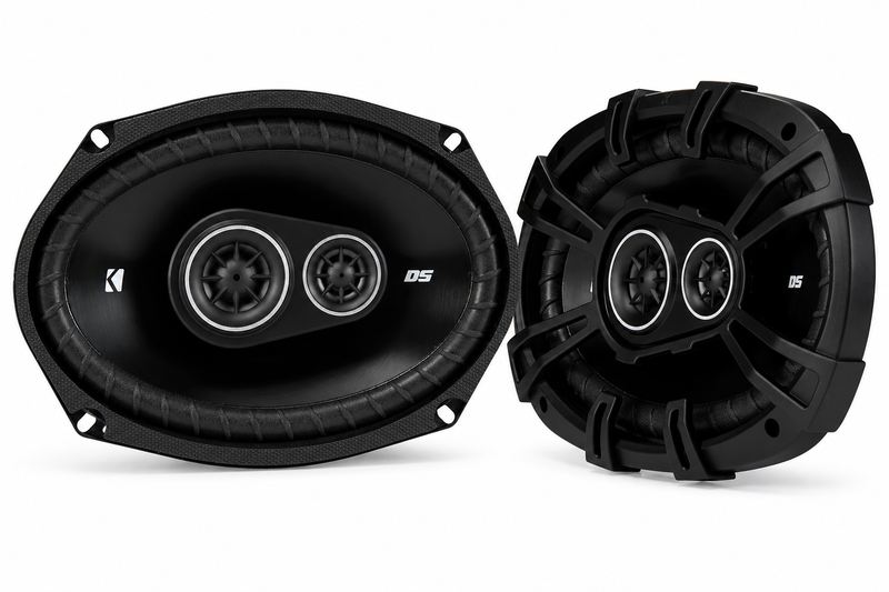 43DSC69304 KICKER DS Series 6x9" Coaxial 3 Way Speakers Factory Upgrade 90W RMS 360W Peak 4 Ohm Car Audio (Pair)