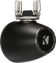 44KMTC94 KICKER KMTC9 9" Charcoal Marine Wakeboard Tower Speakers System Horn Loaded Compression Driver LED Lighted 4 Ohm (Pair) - Pro Audio Center