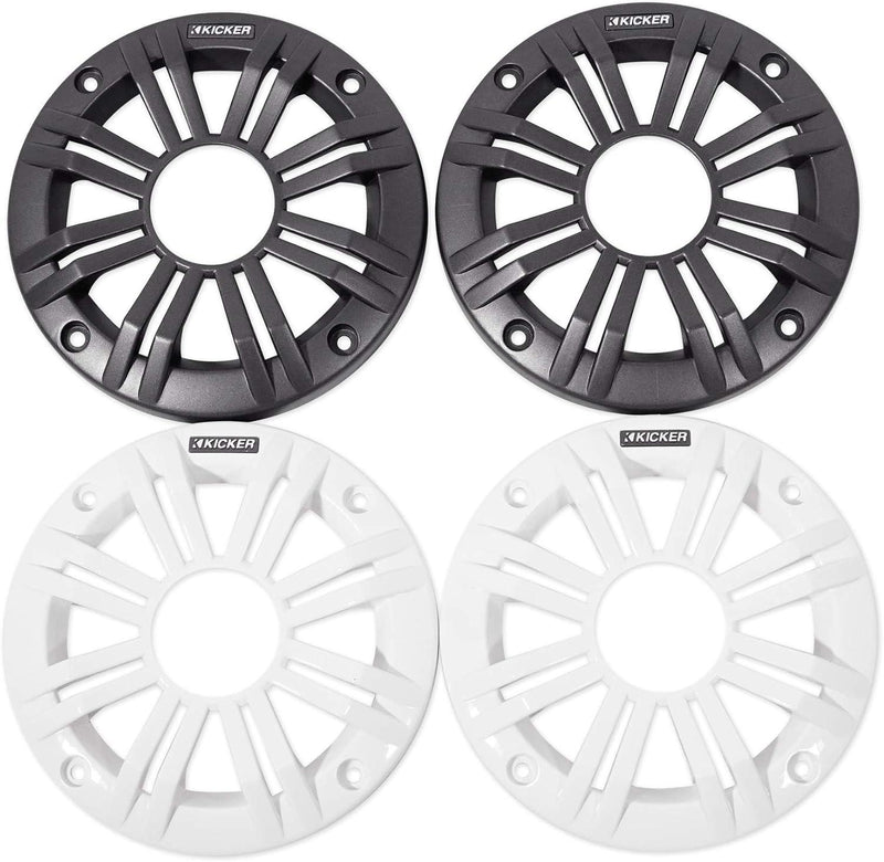 45KM44 KICKER KM Series 4" Inch Coaxial 2 Way Marine Waterproof Speakers 50W RMS 4 Ohm (Pair) - Pro Audio Center