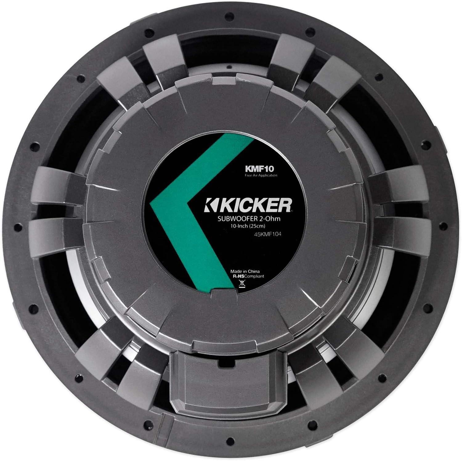 Subwoofer Kicker 10" - 175W, 4 Ohm - Sin Rejilla, Para Sistemas De Audio En Coche O Barco