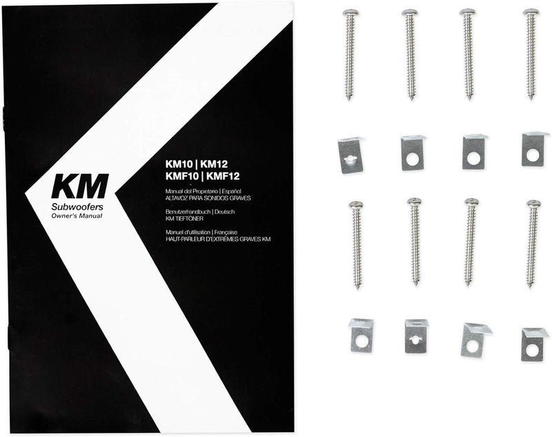 45KMF104 KICKER KM Series 10" Marine Free-Air Subwoofer Sub 175W RMS 4 Ohm SVC - Pro Audio Center