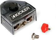 46BT4 KICKER Positive/Negative Battery Terminal with (2) 1/0-8 Gauge and (1) 4-8 Gauge Output - Pro Audio Center