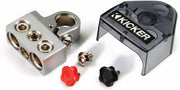 46BT4 KICKER Positive/Negative Battery Terminal with (2) 1/0-8 Gauge and (1) 4-8 Gauge Output - Pro Audio Center