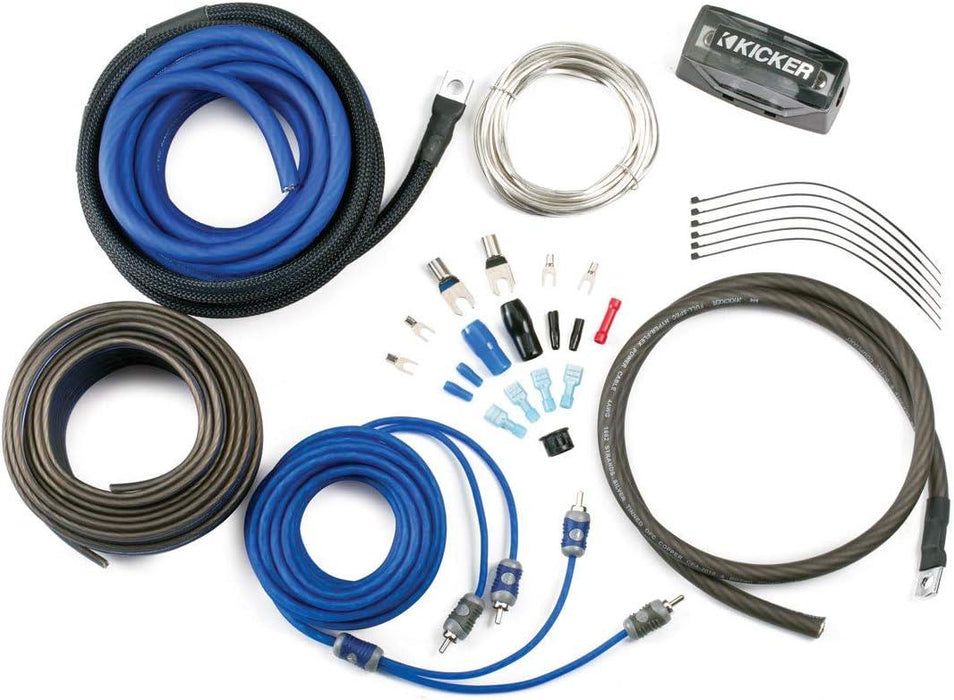 46CK8 KICKER 8 Gauge 8 AWG Complete Amplifier Amp Installation Wire Kit 8GA - Pro Audio Center