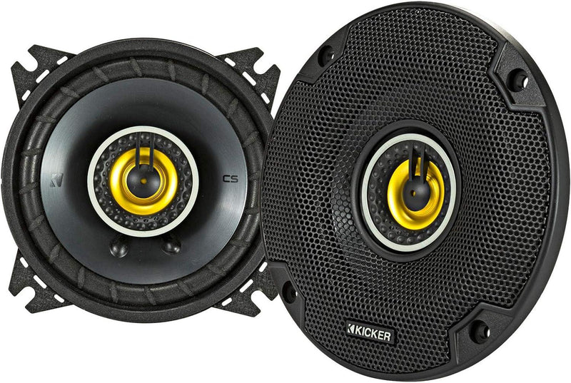 46CSC44 KICKER CS Series 4" Inch Coaxial 2 Way Speakers 50W RMS 150W Peak 4 Ohm Car Audio (Pair) - Pro Audio Center