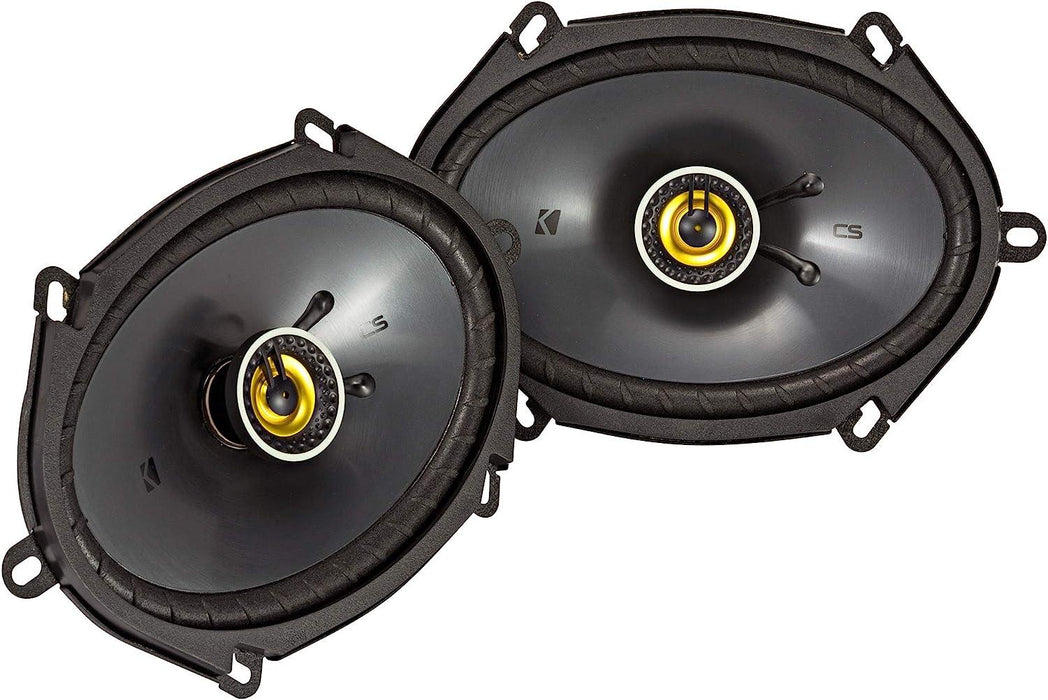 46CSC684 KICKER CS Series 6x8" Coaxial 2 Way Speakers 75W RMS 225W Peak 4 Ohm Car Audio (Pair) - Pro Audio Center