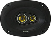 46CSC6934 KICKER CS Series 6x9" Coaxial 3 Way Speakers 150W RMS 450W Peak 4 Ohm Car Audio (Pair) - Pro Audio Center