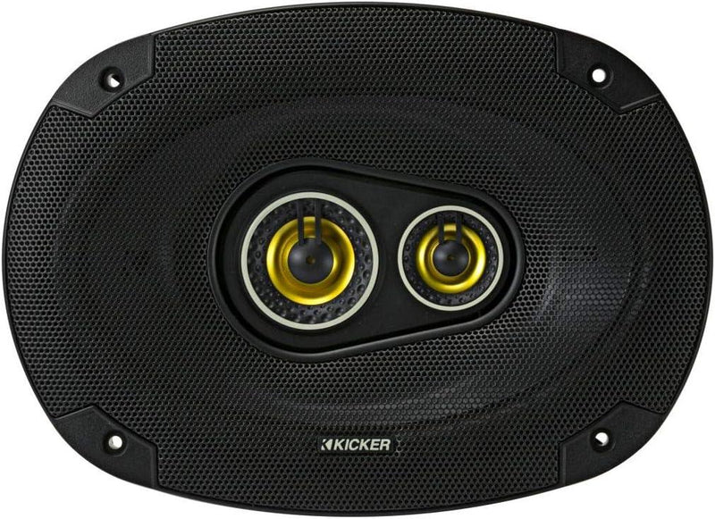 46CSC6934 KICKER CS Series 6x9" Coaxial 3 Way Speakers 150W RMS 450W Peak 4 Ohm Car Audio (Pair) - Pro Audio Center