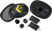 46CSS694 KICKER CS Series 6x9 Inch Component Speakers 3/4" Inch Tweeters 150W RMS Car Audio 4 Ohm (Pair) - Pro Audio Center