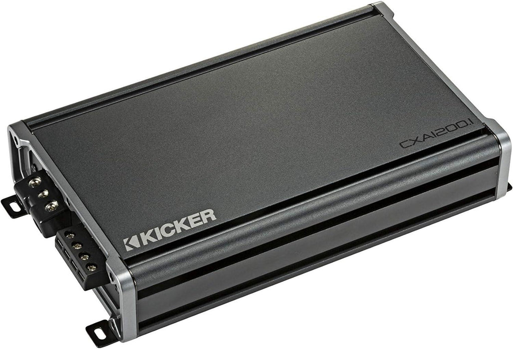 46CXA12001T KICKER CXA1200.1 1200 Watt RMS Mono Class D Car Audio Subwoofer Amplifier 2400W Peak 1 Ohm Stable - Pro Audio Center