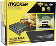 46CXA4001T KICKER CXA400.1 400 Watt RMS Mono Class D Car Audio Subwoofer Amplifier 800W Peak 1 Ohm Stable - Pro Audio Center