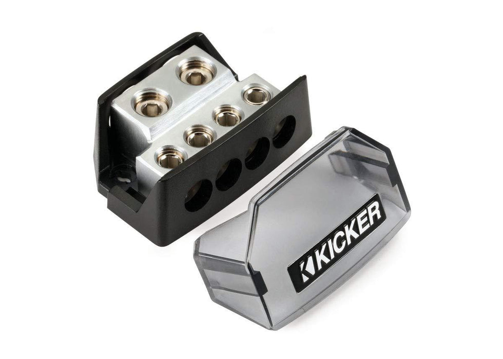 46DB4 KICKER Distribution Block, (2) 1-0/8AWG in, (4) 4/8AWG Out - Pro Audio Center