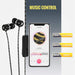 46EB94 KICKER Wired Earbuds in-Ear Noise-Isolating Earphones Silicone Ear Tips 3 Sizes in-Line Mic and Multi-Function Button - Pro Audio Center