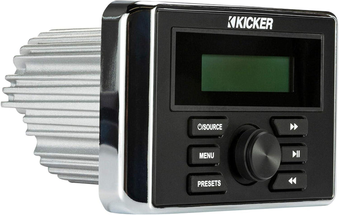 46KMC3 KICKER Marine Media Center Receiver w/Bluetooth/AM/FM/USB/AUX Input - Pro Audio Center