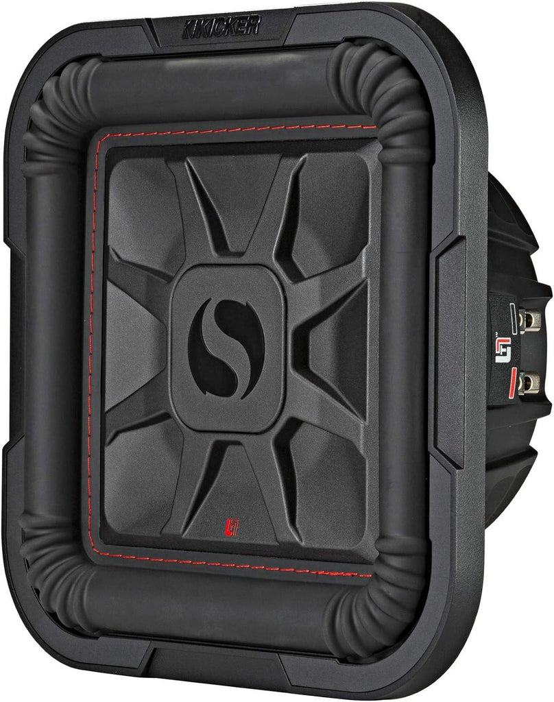 Kicker 45L7R102 10" 1000w L7R Car Subwoofer Solo-Baric Sub Mono Amplifier Wires - View #3