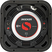 46L7T102 KICKER 10" L7T Thin Solo-Baric Square Subwoofer Sub 500W RMS 2 Ohm DVC - Pro Audio Center