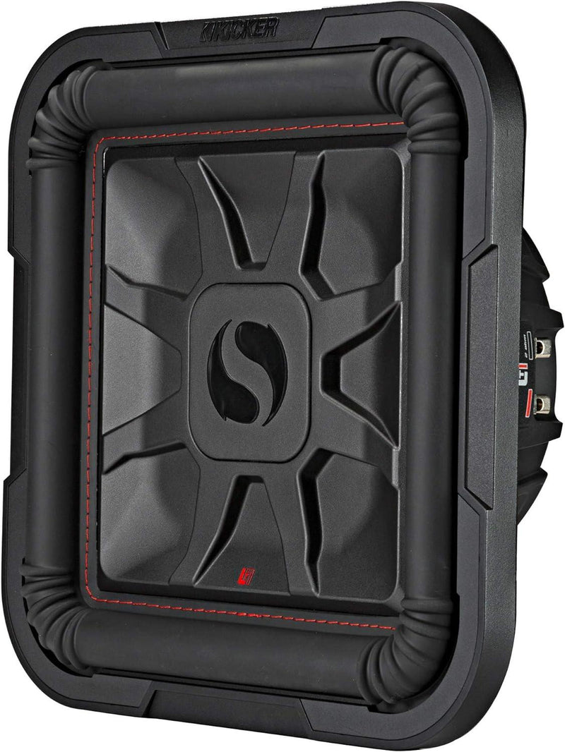 46L7T124 KICKER 12" L7T Thin Solo-Baric Square Subwoofer Sub 600W RMS 4 Ohm DVC - Pro Audio Center