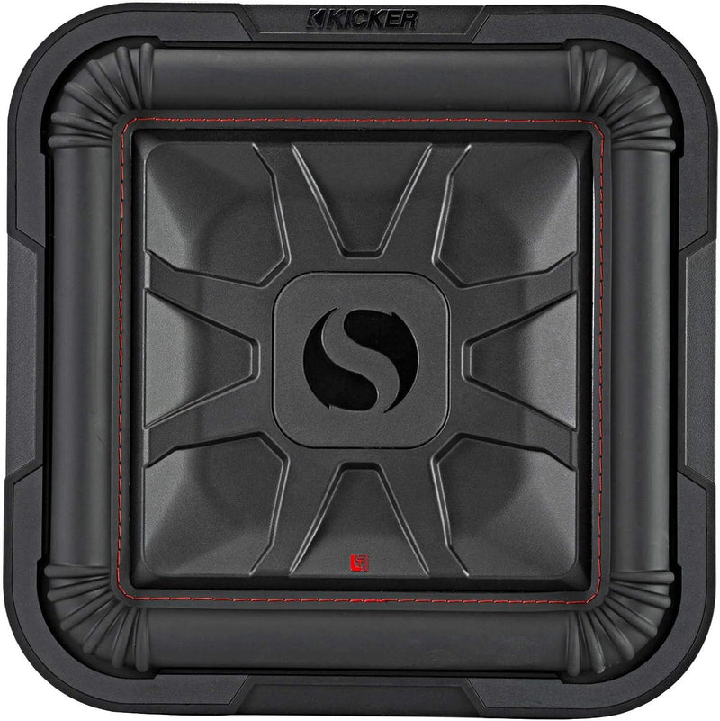 46L7T124 KICKER 12" L7T Thin Solo-Baric Square Subwoofer Sub 600W RMS 4 Ohm DVC - Pro Audio Center