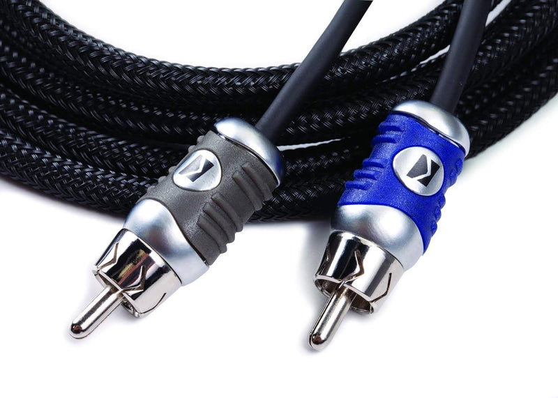 46QI21 KICKER Q-Series 2-Channel RCA Interconnects, 1.0 Meter - Pro Audio Center
