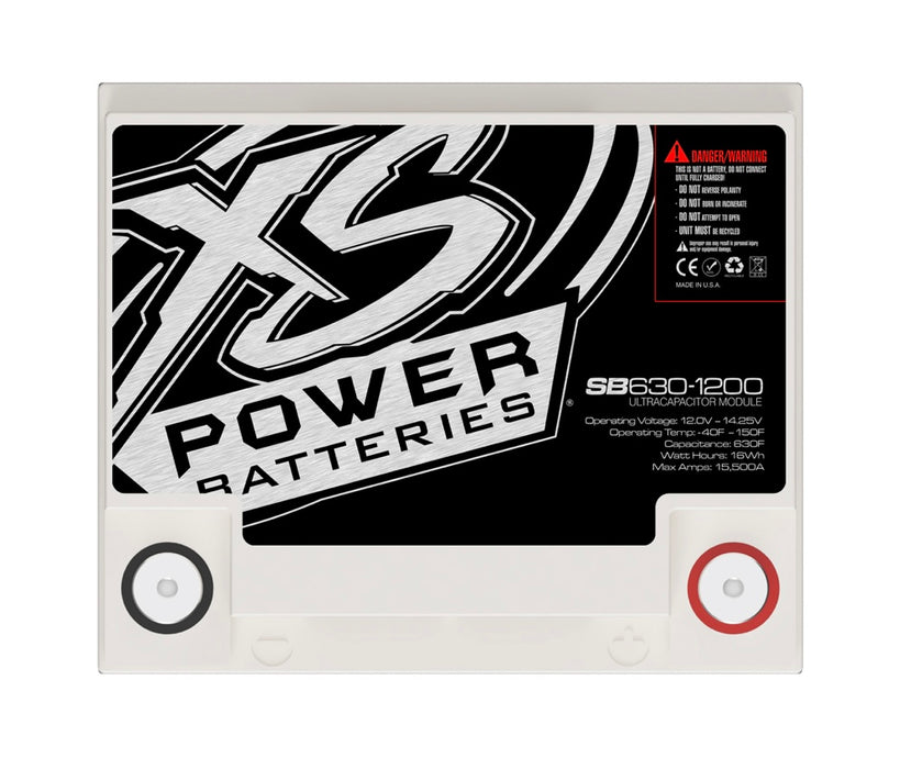 SB630-1200 XS Power Super Bank Capacitor 12V 5000W Max 630F Farad