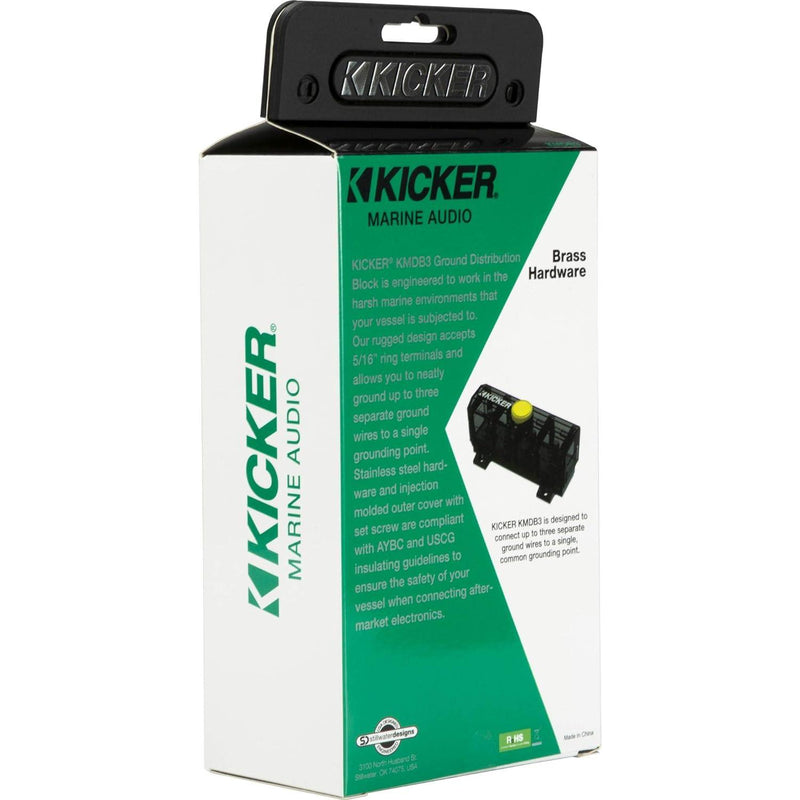 47KMDB3 KICKER Marine Ground Distribution Block ABYC Compliant - Pro Audio Center