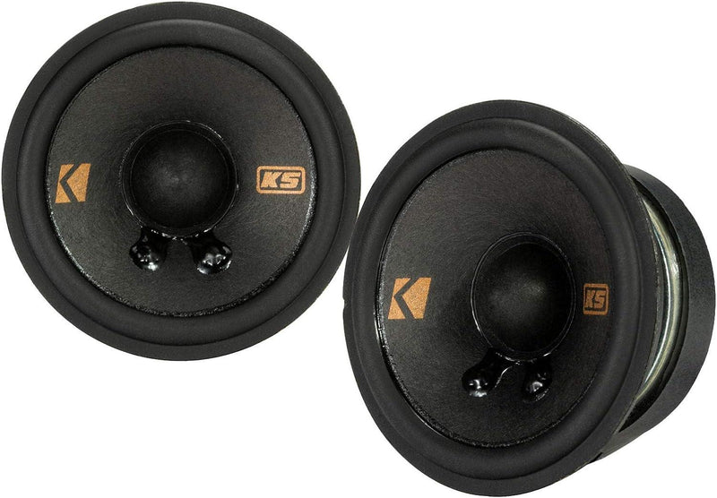 47KSC2704 KICKER KS Series 2.75" Inch Mid Range Mid/Tweeter Speakers 50W RMS 4 Ohm Car Audio (Pair) - Pro Audio Center