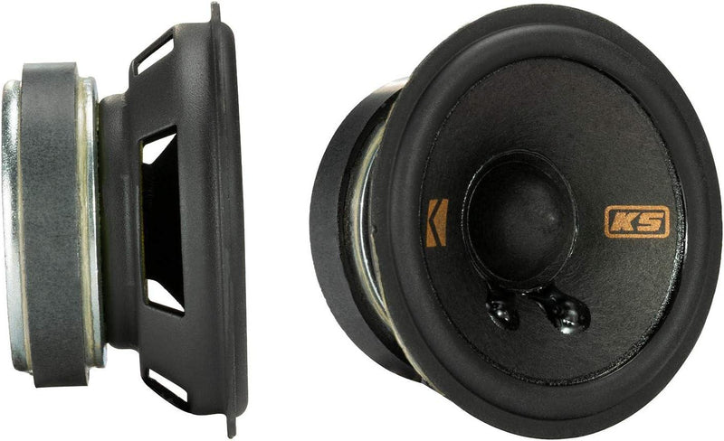 47KSC2704 KICKER KS Series 2.75" Inch Mid Range Mid/Tweeter Speakers 50W RMS 4 Ohm Car Audio (Pair) - Pro Audio Center