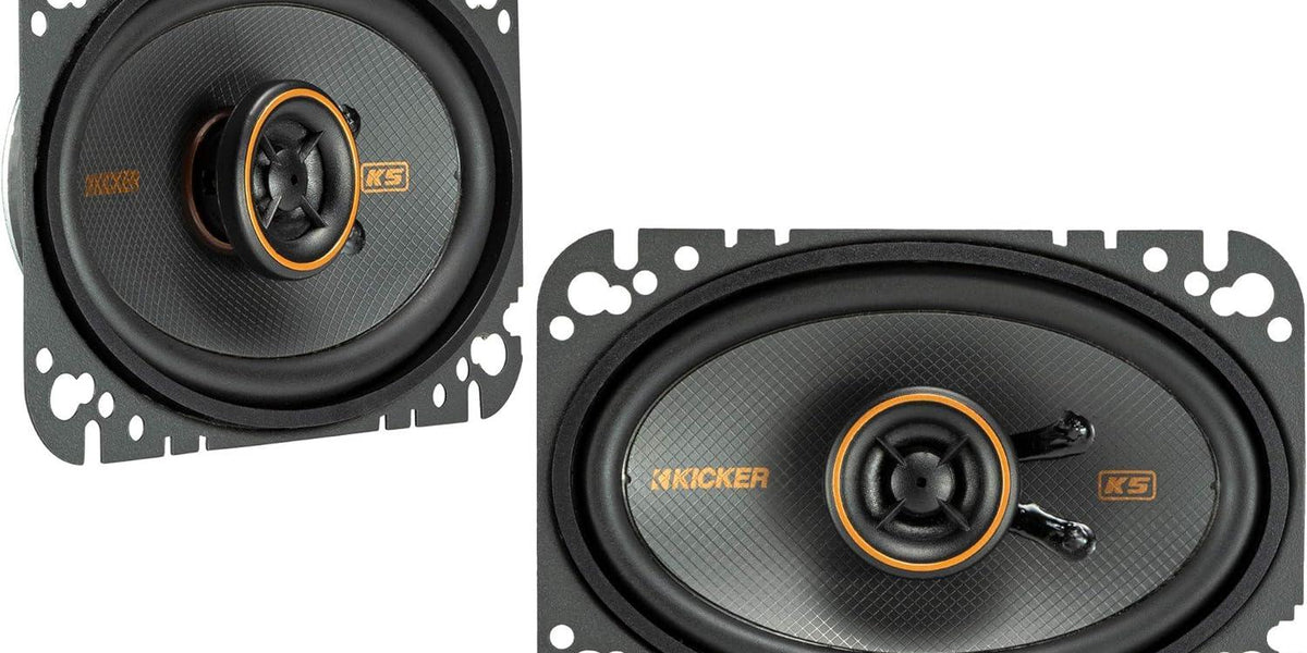 51KSC4604 KICKER KS Series 4x6” Coaxial 2 Way Speakers 75W RMS 4
