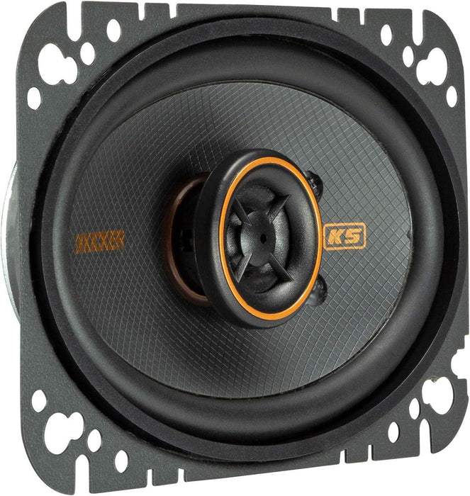 47KSC4604 KICKER KS Series 4x6 Inch Coaxial 2 Way Speakers 75W RMS 4 Ohm Car Audio (Pair) - Pro Audio Center