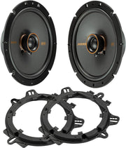 47KSC6704 KICKER KS Series 6.75" 6 3/4 Inch Coaxial 2 Way Speakers 100W RMS 4 Ohm Car Audio (Pair) - Pro Audio Center