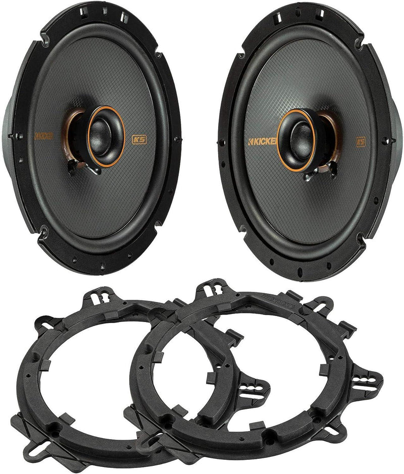 47KSC6704 KICKER KS Series 6.75" 6 3/4 Inch Coaxial 2 Way Speakers 100W RMS 4 Ohm Car Audio (Pair) - Pro Audio Center
