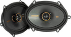 47KSC6804 KICKER KS Series 6x8 Inch Coaxial 2 Way Speakers 75W RMS 4 Ohm Car Audio (Pair) - Pro Audio Center