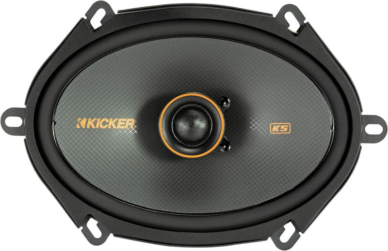 47KSC6804 KICKER KS Series 6x8 Inch Coaxial 2 Way Speakers 75W RMS 4 Ohm Car Audio (Pair) - Pro Audio Center