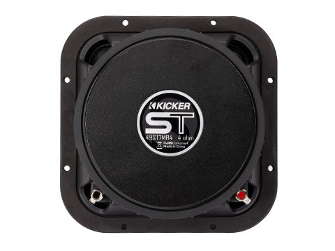 49ST7MR8 KICKER Street Series 7" Square Midrange Driver 250W RMS 500W Peak SPL Competition Grade PA Pro Sound High Output 8 Ohm (Pair)