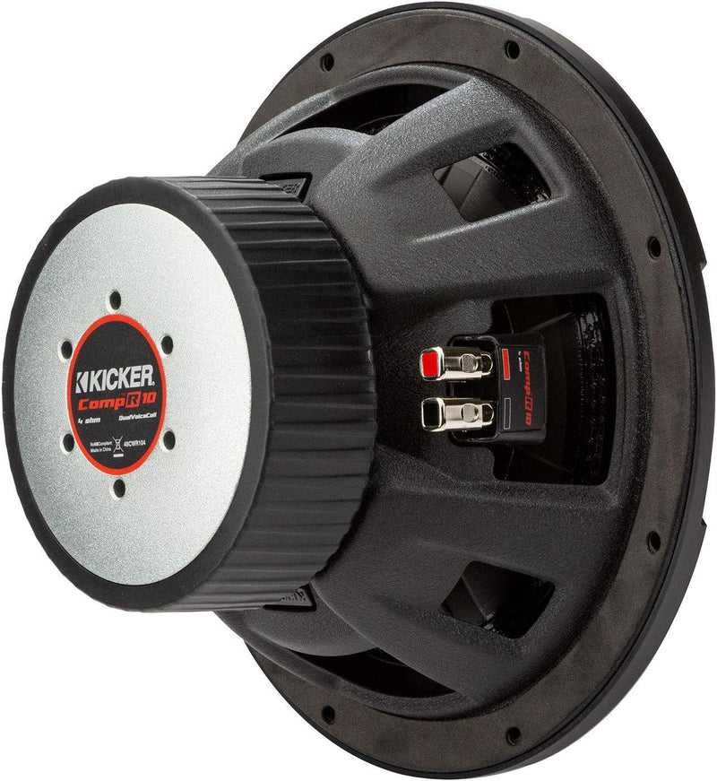 48CWR102 KICKER 10" CompR Subwoofer Sub 400W RMS 2 Ohm DVC - Pro Audio Center