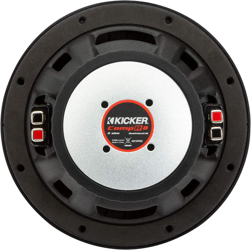 48CWR82 KICKER 8" CompR Subwoofer Sub 300W RMS 2 Ohm DVC - Pro Audio Center