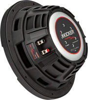 48CWRT102 KICKER 10" CompRT Thin Profile Subwoofer Sub 400W RMS 2 Ohm DVC - Pro Audio Center
