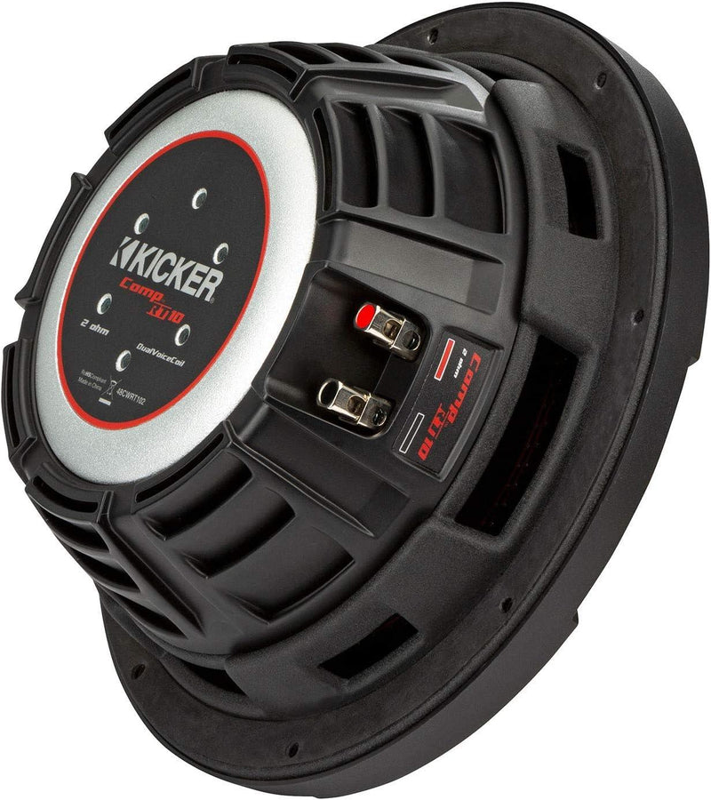 48CWRT102 KICKER 10" CompRT Thin Profile Subwoofer Sub 400W RMS 2 Ohm DVC - Pro Audio Center