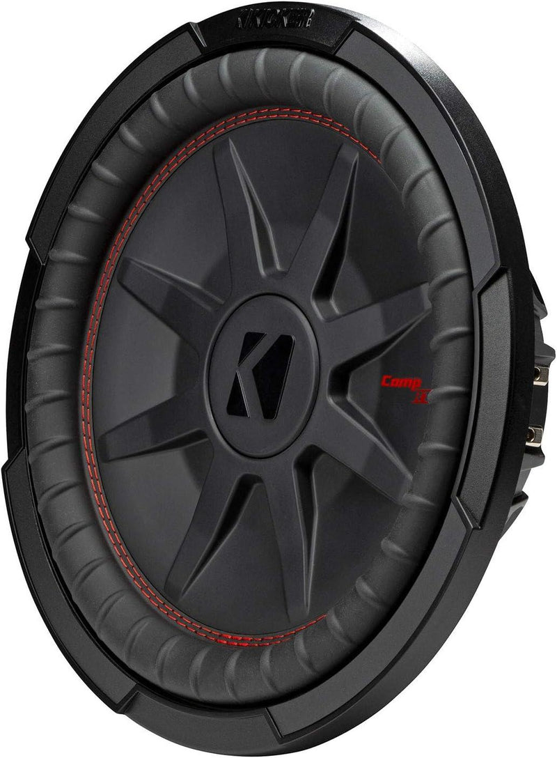 48CWRT122 KICKER 12" CompRT Thin Profile Subwoofer Sub 500W RMS 2 Ohm DVC - Pro Audio Center