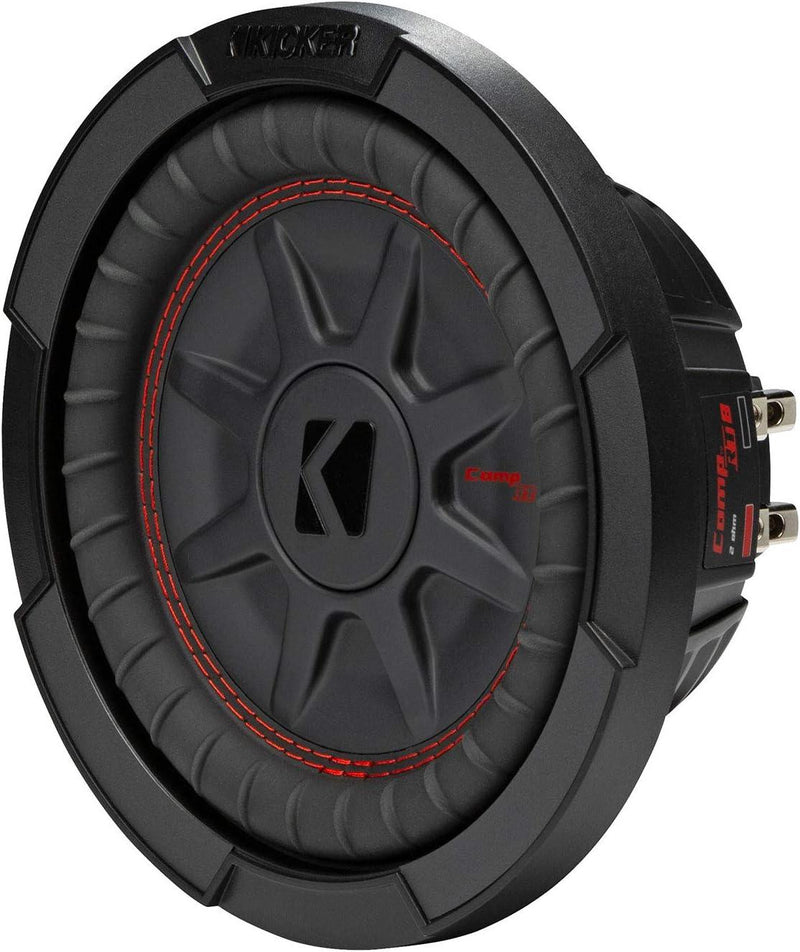 48CWRT82 KICKER 8" CompRT Thin Profile Subwoofer Sub 300W RMS 2 Ohm DVCp - Pro Audio Center