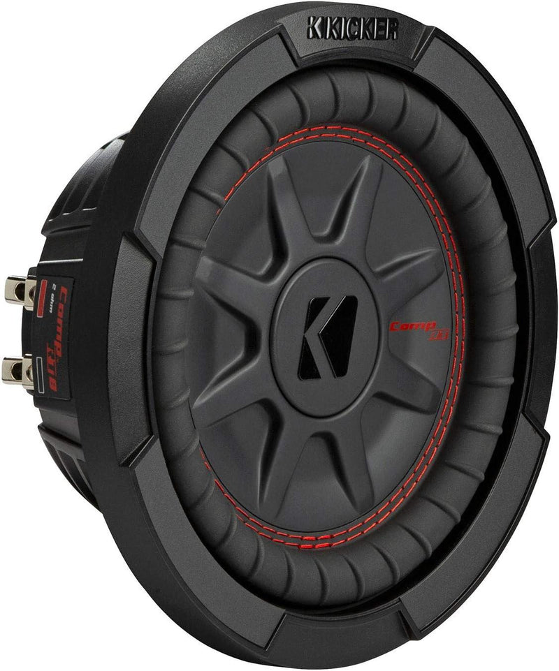 48CWRT82 KICKER 8" CompRT Thin Profile Subwoofer Sub 300W RMS 2 Ohm DVCp - Pro Audio Center