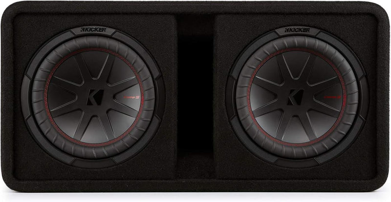 48DCWR102 KICKER 10" CompR Subwoofer Dual Loaded Enclosure Ported 800W RMS 2 Ohm - Pro Audio Center