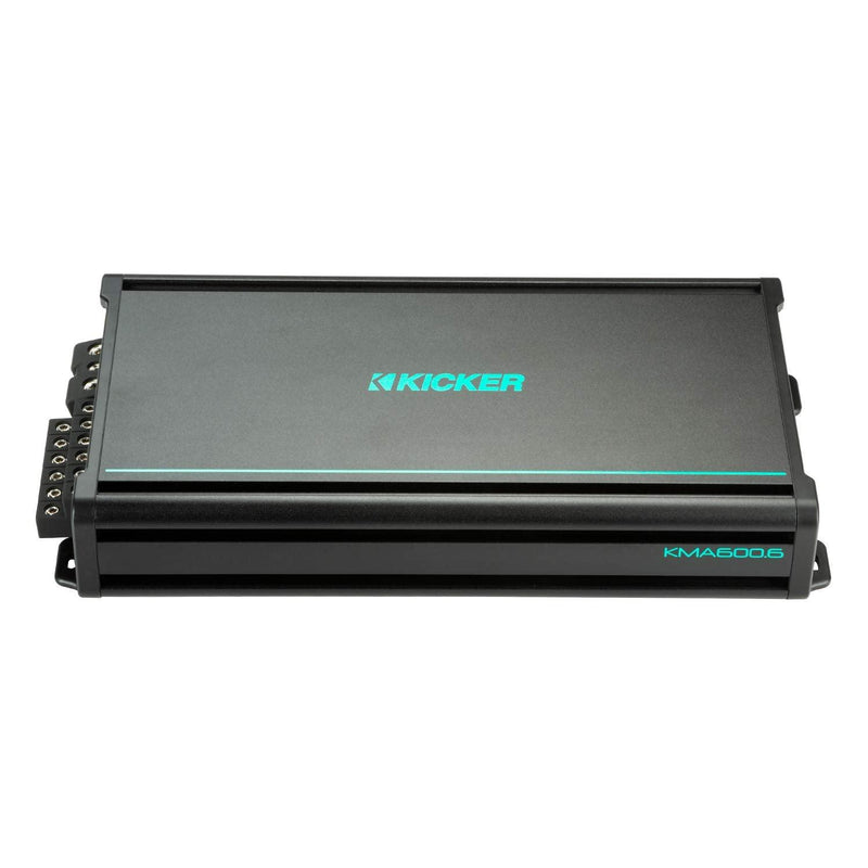 48KMA6006 KICKER KMA600.6 600W RMS 6x100 6-Channel Marine Amplifier - Pro Audio Center