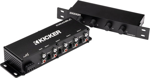 48KXMARLC KICKER Marine Wired Remote Level Control, Independent Volume Control for 4 Zones, Compatible with All Amplifiers, Line-Driver RCA Pre-Amp Design - Pro Audio Center