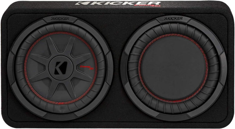48TCWRT102 KICKER 10" CompRT Subwoofer Single Loaded Enclosure 400W RMS 2 Ohm - Pro Audio Center