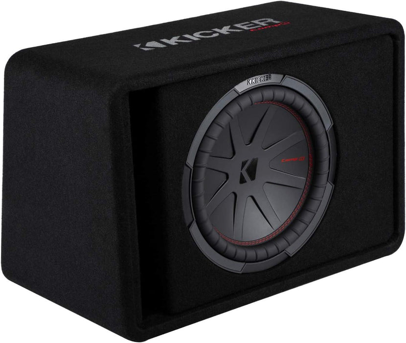 48VCWR122 KICKER 12" CompR Subwoofer Single Loaded Enclosure Ported 500W RMS 2 Ohm - Pro Audio Center