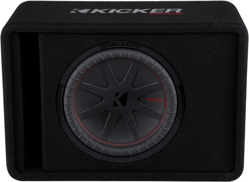 48VCWR122 KICKER 12" CompR Subwoofer Single Loaded Enclosure Ported 500W RMS 2 Ohm - Pro Audio Center